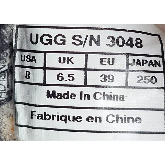 UGG Australia Women's Black Suede Fuzzy Lined Rylan Skimmer Slippers Size 8 2977 - Picture 8 of 16